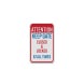 Keep Gate Closed & Locked Aluminum Sign (Diamond Reflective)