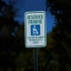 Reserved Parking, Violators Fine Aluminum Sign (HIP Reflective)