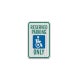 Handicap Reserved Parking Decal (EGR Reflective)