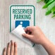 Handicap Reserved Parking Decal (EGR Reflective)