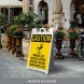 Parking Lot May Be Slippery Corflute Sign (Non Reflective)