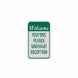 Welcome, Visitor Please Sign Aluminum Sign (EGR Reflective)