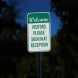 Welcome, Visitor Please Sign Aluminum Sign (HIP Reflective)