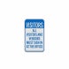 Visitors Must Register Aluminum Sign (Diamond Reflective)