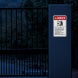 ANSI Danger Moving Gate Aluminum Sign (Diamond Reflective)