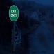 Oval Exit Only Parking Aluminum Sign (HIP Reflective)