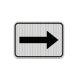 Parking Lot Arrow Aluminum Sign (HIP Reflective)