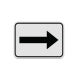 Parking Lot Arrow Aluminum Sign (Diamond Reflective)