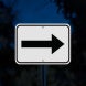 Parking Lot Arrow Aluminum Sign (Diamond Reflective)