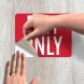 Exit Only Decal (Non Reflective)