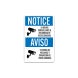 Bilingual OSHA 24 Hours Surveillance Decal (Non Reflective)