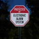 Protected By Electronic Alarm System Aluminum Sign (HIP Reflective)