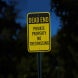 Dead End No Trespassing Sign Aluminum Sign (EGR Reflective)