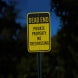 Dead End No Trespassing Sign Aluminum Sign (HIP Reflective)