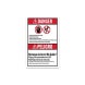 ANSI Bilingual Danger Warning Decal (Non Reflective)