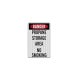 Danger Propane Storage Area Aluminum Sign (EGR Reflective)