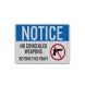 No Weapons Beyond This Point Aluminum Sign (HIP Reflective)