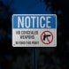 No Weapons Beyond This Point Aluminum Sign (HIP Reflective)