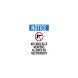 No Concealed Weapons Allowed Decal (Non Reflective)