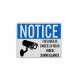 Area Under 24 Hour Video Surveillance Decal (EGR Reflective)