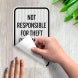 Not Responsible For Theft Or Damage To Vehicles Decal (EGR Reflective)