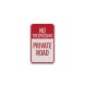 No Trespassing Private Road Aluminum Sign (EGR Reflective)