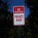 No Trespassing Private Road Aluminum Sign (HIP Reflective)