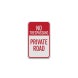 No Trespassing Private Road Aluminum Sign (Diamond Reflective)