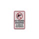No Firearms Or Weapons Aluminum Sign (HIP Reflective)