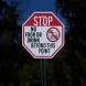 No Food Or Drink Beyond This Point Aluminum Sign (HIP Reflective)