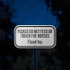 Do Not Feed Horses Thank You Aluminum Sign (EGR Reflective)