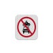 No Cars Allowed Aluminum Sign (EGR Reflective)