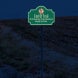 End Of The Trail No Trespassing Aluminum Sign (HIP Reflective)