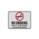 California No Smoking Aluminum Sign (EGR Reflective)