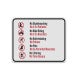Bilingual No Skateboarding Aluminum Sign (Diamond Reflective)