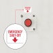 Emergency Shut Off Arrow Decal (Non Reflective)