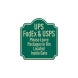 Leave Packages In Bin Aluminum Sign (HIP Reflective)