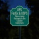 Leave Packages In Bin Aluminum Sign (HIP Reflective)