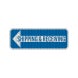 Shipping Receiving Right Arrow Aluminum Sign (HIP Reflective)