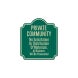 Private Community No Solicitation Aluminum Sign (HIP Reflective)