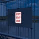 Office Staff Only Aluminum Sign (HIP Reflective)