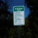 Playground Rules, Use At Own Risk Aluminum Sign (EGR Reflective)