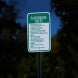 Playground Rules, Use At Own Risk Aluminum Sign (Diamond Reflective)
