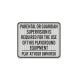 Playground Rules Supervision Aluminum Sign (HIP Reflective)