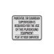 Playground Rules Supervision Aluminum Sign (Diamond Reflective)