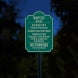Dumpster Rules Residents Only Aluminum Sign (HIP Reflective)