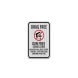 No Drugs Guns School Zone Aluminum Sign (EGR Reflective)