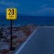 Advisory Speed 20 MPH Aluminum Sign (EGR Reflective)