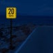 Advisory Speed 20 MPH Aluminum Sign (HIP Reflective)