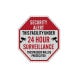 Video Security Surveillance Aluminum Sign (HIP Reflective)